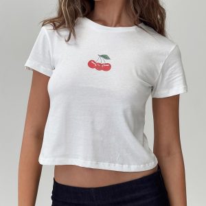 Three's A Charm Top White