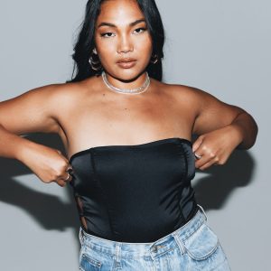 Benko Strapless Bodysuit Black