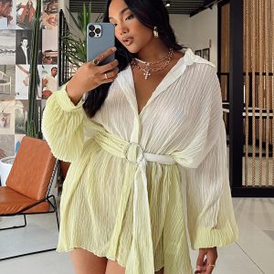 Tune In Shirt Dress Green