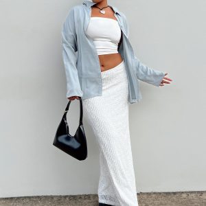 Berkshire Low Rise Maxi Skirt White