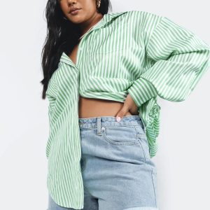 Swindon Shirt Green Stripe