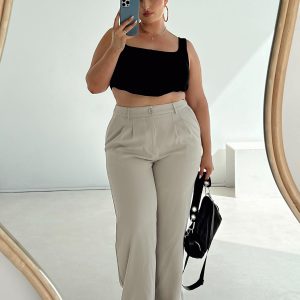 Archer Pants Taupe Curve