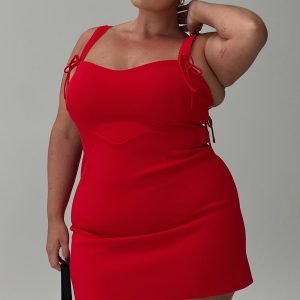 Lovers Quarrel Mini Dress Red Curve