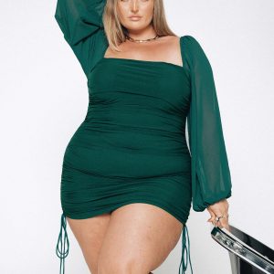 Aleena Mini Dress Green Curve