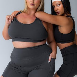 Conquer Activewear Shorts Grey Curve