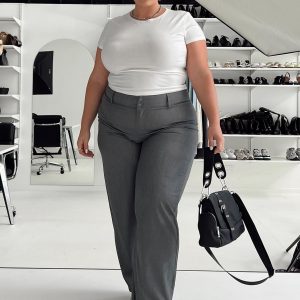Alaina Pants Grey Curve