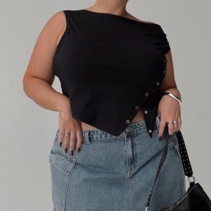 Karre Off The Shoulder Top Black Curve