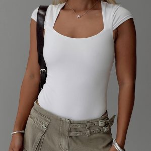 Want You Forever Bodysuit White