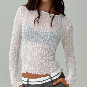 Macgraw Long Sleeve Top White
