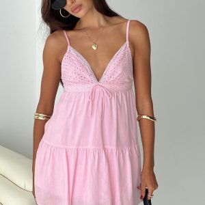 Nicoletta Mini Dress Light Pink