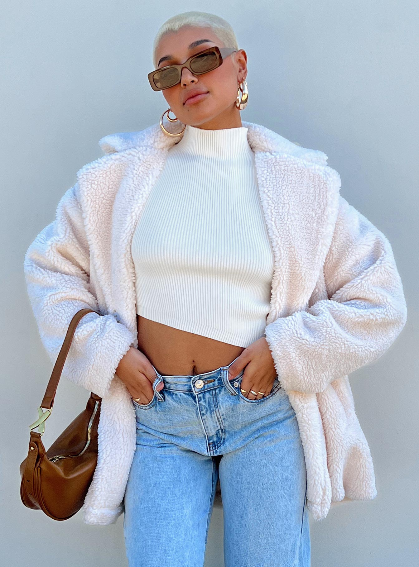 Wirilda Shearling Coat Cream - Image 6