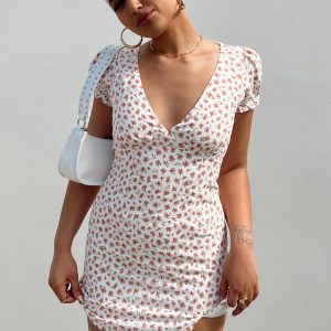 Kacey Mini Dress White Floral