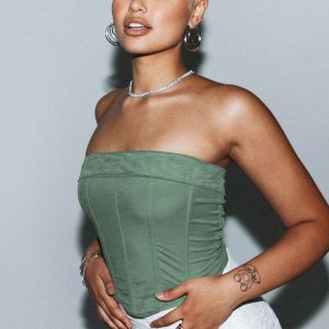 Swans Corset Mint Green