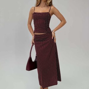 Shining Mirrors Set Burgundy