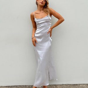 Beryl Maxi Dress Silver