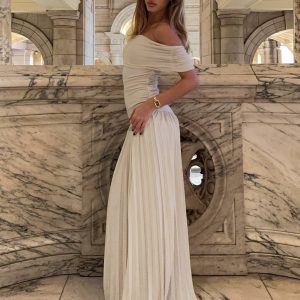 Field Of Dreams Maxi Dress Oatmeal