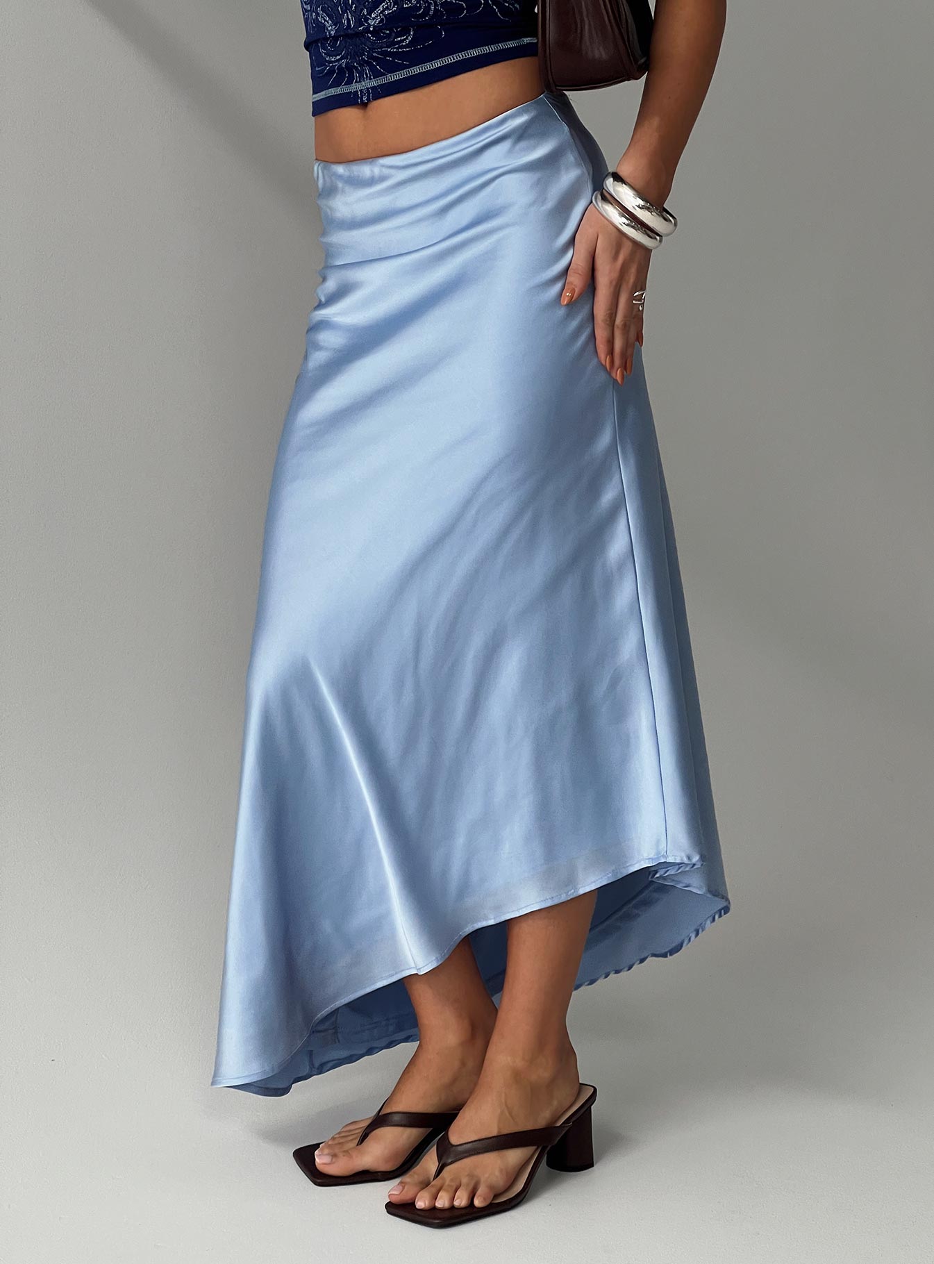 Resistance Asymmetrical Maxi Skirt Blue - Image 2