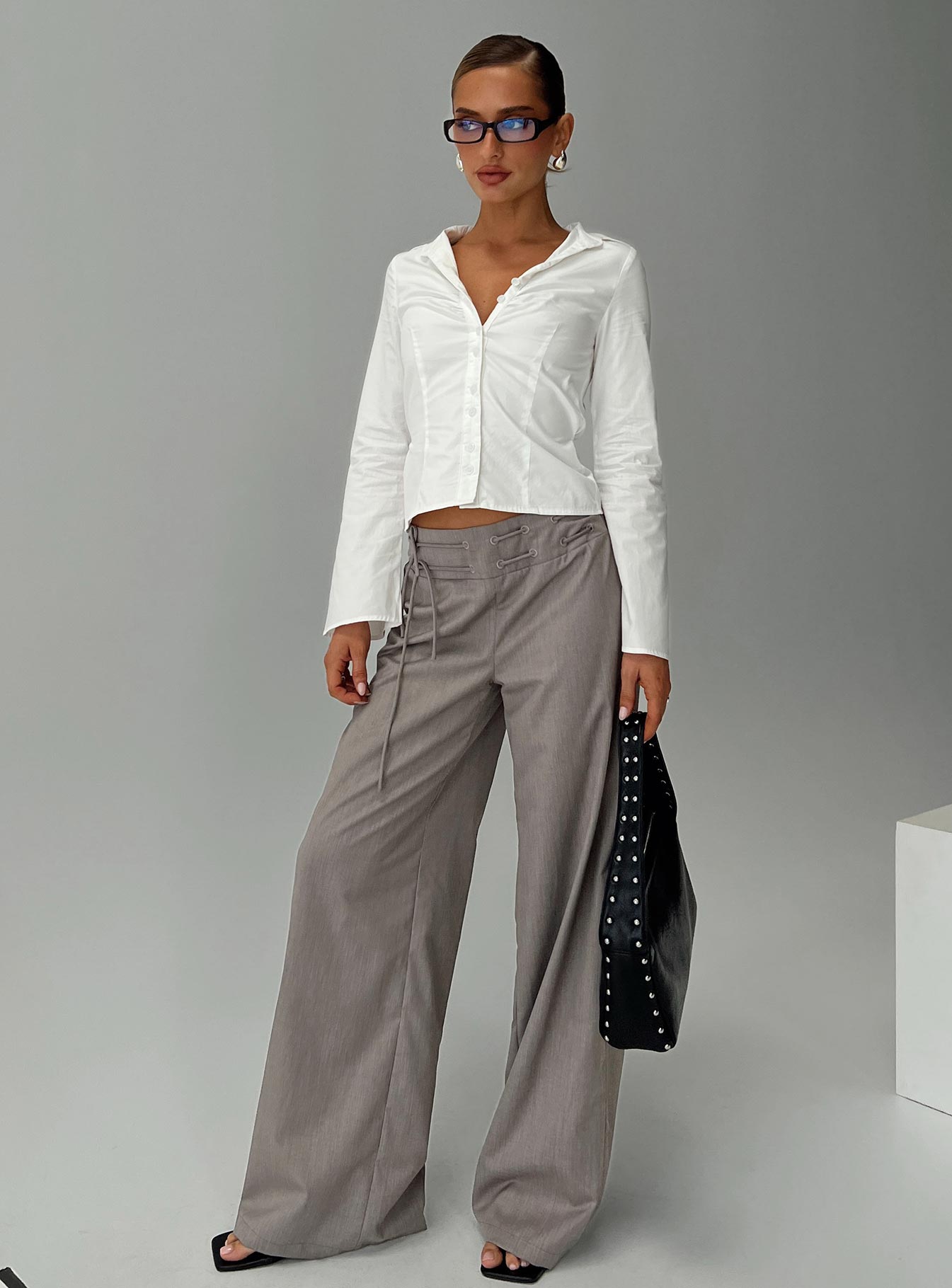 Just Have Fun Wide Leg Pant Grey Tall - Image 8