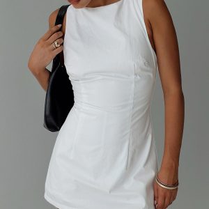 Yumiko Romper White