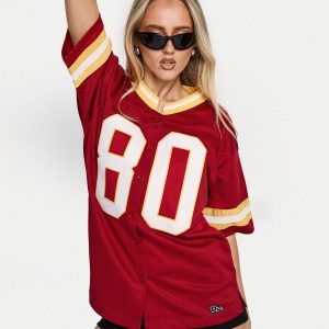 USC Football Button Down Jersey Cardinal