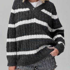 Percivill Knit Sweater Grey / Cream