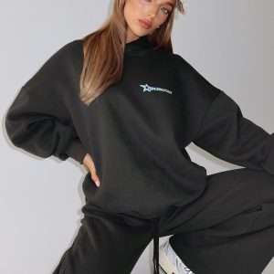 Princess Polly Stargirl Hoodie Charcoal