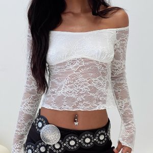 Xenia Off The Shoulder Top White