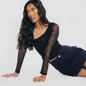 Manesh Long Sleeve Top Black