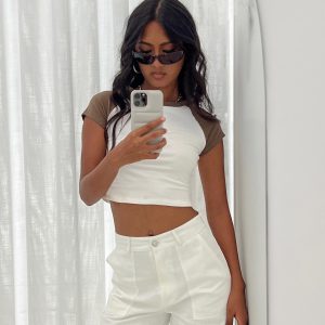 Eakin Top White / Brown