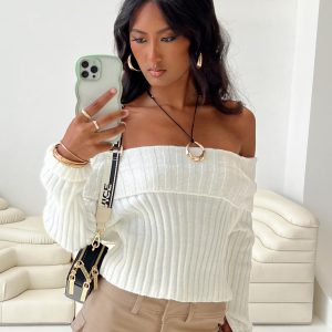 Rossetto Knit Sweater White