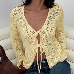 Swain Knit Cardigan Lemon
