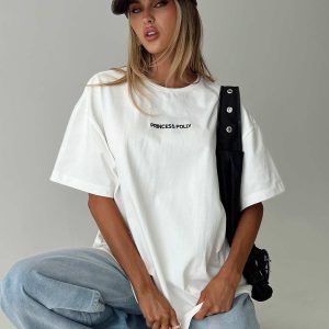 Power Play Active Oversized Tee White