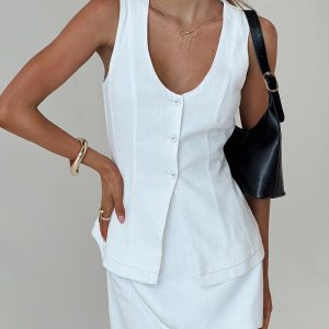 Springview Vest Top White