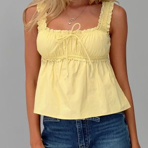 Thalira Top Yellow