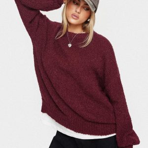 Niomie Knit Sweater Burgundy