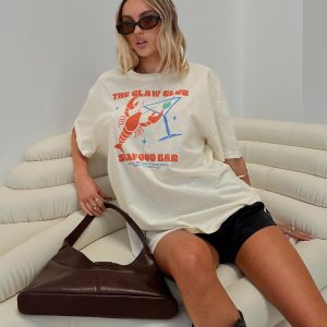 The Claw Club Oversized Tee Yellow