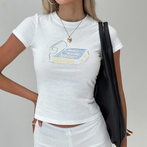 Sardine Tee White
