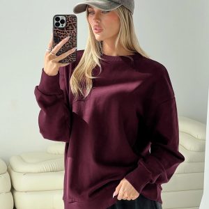 All Day Crewneck Sweatshirt Wine