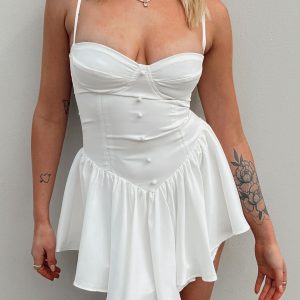 Solace Mini Dress White