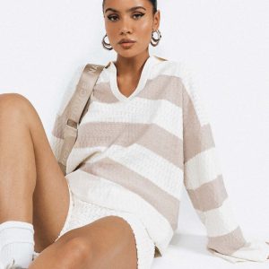 Rick Sweater White/Beige