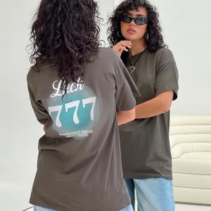 Luck 777 Oversized Tee Black