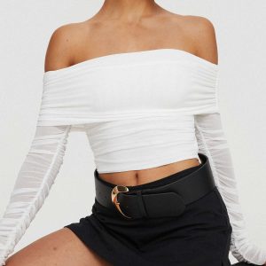 Fairburn Off The Shoulder Top White