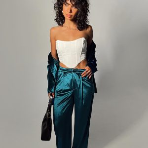 Lagoona Velvet Pants Blue