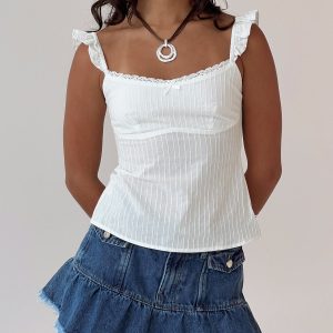 Madaleine Top White