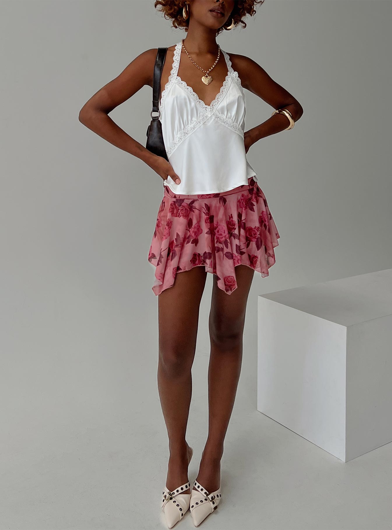Perezie Mini Skirt Pink - Image 8