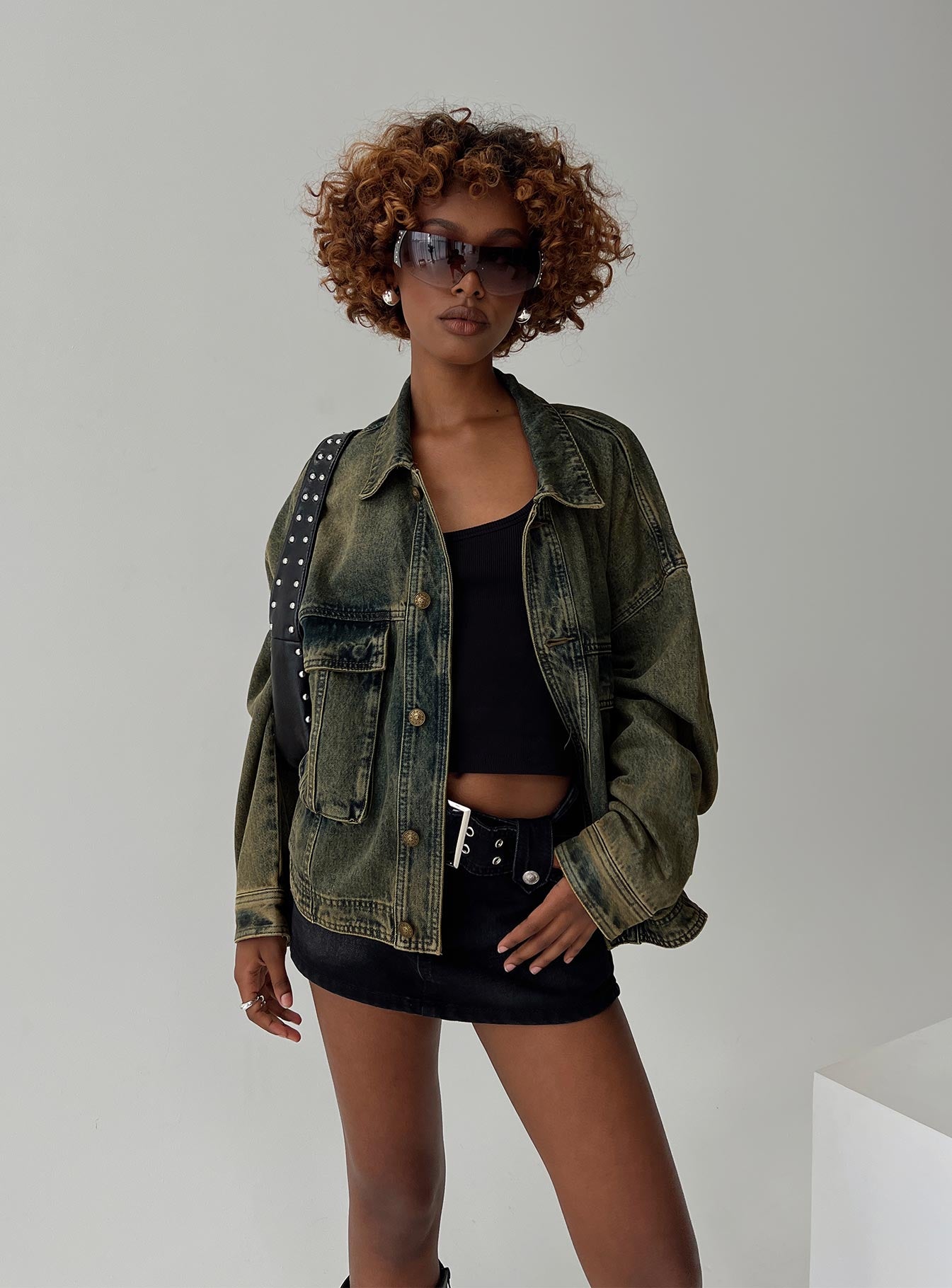 Kier Oversized Jacket Denim Antique Wash - Image 2