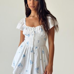 Front Row Romper White