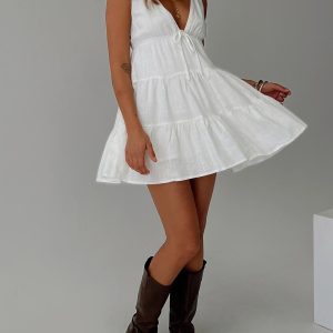 Dipsie Mini Dress White