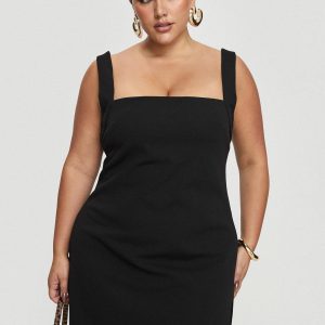 Bombshell Mini Dress Black Curve
