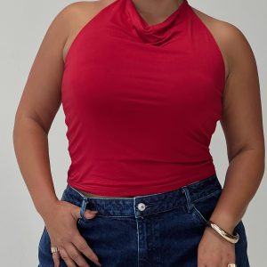 Imposter Top Cherry Red Curve